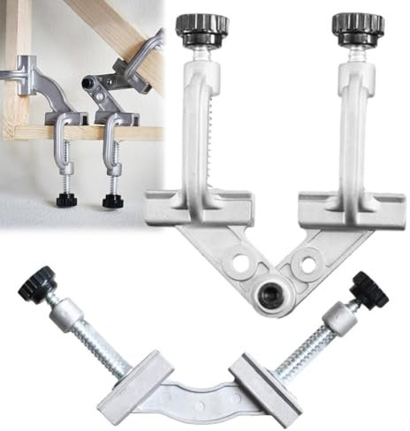 Adjustable Tube Clamp for Welding and Woodworking, 10-180° Aluminum Alloy Right Angle Corner Clamps,Stainless Steel Tube for Welding,Right Angle Corner Clamp for Woodworking, Metalworking