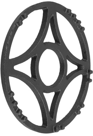 Sosoport Cast Iron Wok Ring for Gas Burner Rustic Iron Wok Stand Pan Holder for Gas Stove Stovetop Stand for Smaller Cookware