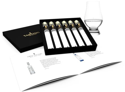 Wodka Tasting Probierset 6 Fläschchen Verkostung im Geschenkset, Satz 1