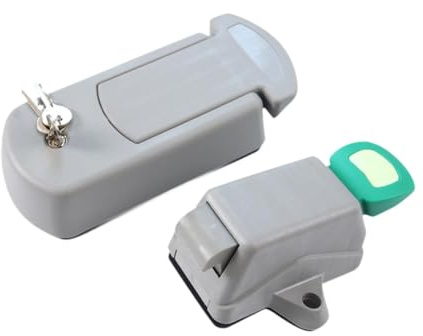 Zambuph Serrure de porte de chambre froide industrielle - Installation facile - Poignée porte chambre froide - Quincaillerie robuste - Accessoires pour locaux commerciaux - Quincaillerie