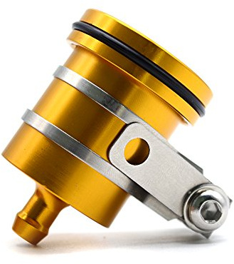 MZ-STORE Motociclo Universale Coperchio Olio Freni Anteriori e Posteriore Serbatoio del Liquido del Freno per CB400 CBR600RR CBR1000RR CB650F CB1000R Benelli BN600 BN302 TNT300 TNT600 (Oro)