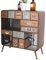 Kommode Patchwork Schubladenschrank Apothekerschrank Loft Schrank 80 cm Retro Design LOF037 Palazzo Exklusiv