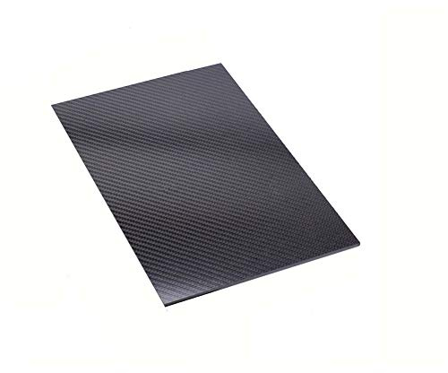 SOFIALXC Carbonfaserplatte 100% 3K Matte Oberfläche L Carbonplatte Laminat für DIY CNC bearbeitete Teile,200x500mm,4mm