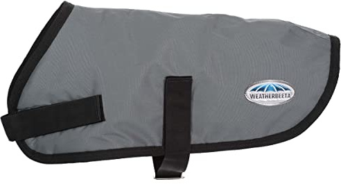 WeatherBeeta ComFiTec Classic Dog Coat, Dark Grey, 18