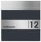 Frabox® Briefkasten NAMUR mit Namen & Hausnummer RAL 7016 anthrazitgrau/Edelstahl