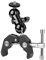 koolehaoda Double Ballhead Ball Arm Camera Clamp Mount Monitor Mount Bracket with Crab Clamp for DSLR Camera Rig, LCD Monitor, LED Flash Lights, Microphones (Double Magic Arm-1pcs)