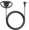 The Lord of the Tools D Shape Ear-hook Earpiece 3.5MM 1 Pin Plug Connector Listen Only Soft Rubber Earpiece Headset No Microphone for Two Way Radios