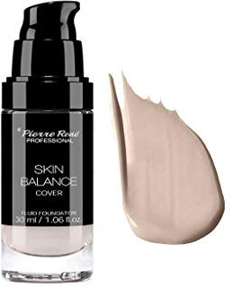 PIERRE RENE PROFESSIONAL SKIN BALANCE COVER FLUID FOUNDATION WATERPROOF (NO.19 COOL IVORY)