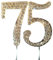 BMC-Designs Silver 75TH Birthday Cake Topper Decoration Pick 75 TH Seventy Five Fifth UK Seller