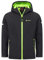 Höhenhorn Cledo - Veste softshell pour enfant - Veste de transition - Coupe-vent, imperméable et respirante, Schwarz/Grün, 14 ans