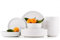 Konsimo. Geschirrset 6 Personen - VICTO Teller Set Modern 18 Teilig - Tafelservice & Geschirrsets - Kombiservice 6 Personen - Steingut Service für Familie - Geschirr Weiß - Plates - Essgeschirr