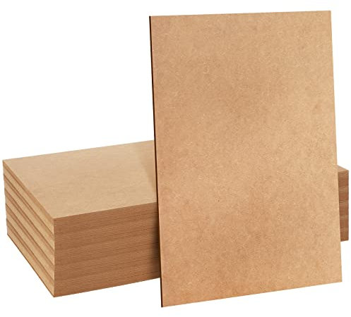 30 Stück 3 mm 1/8 x 12 x 20 Zoll MDF Holzplatte Mitteldichte Faserplatte Scrapbooking Spanplatten Spanplatten für DIY Handwerk Malerei Laser Gravur Scrollsäge