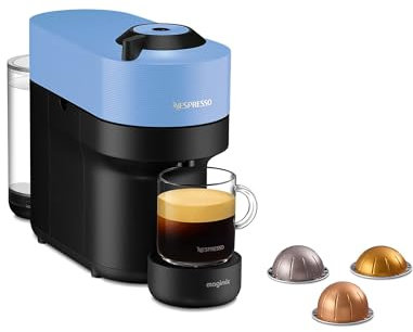 Magimix Machine à Café Nespresso Vertuo Pop Bleu Cafetière à Capsules 11731