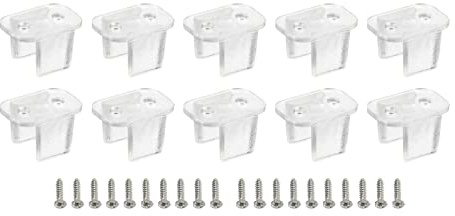 sourcing map 100 Stück wsserdichter LED-Lichtstreifenclips, Befestigungsklemmen, passend für 6 mm bis 7 mm Silikon LED-Lichtstreifenclips wsserdichter LED-Lichtstreifen, transparent