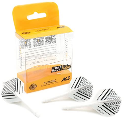 CUESOUL ROST Integrierter Dartschaft und Flights, Standardform, 3er-Set