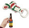 Apribottiglie Tascabile Scooter per Birra Bandiera Nazionale Italiana Italia in Metallo, Accessorio per Uomo e Donna, Cavatappi Idea Regalo