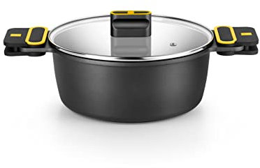 BRA Daily Pro | Hoher Kochtopf 20 cm aus Aluminiumguss, antihaftbeschichtet ohne PFOA, für alle Herdarten und Induktion geeignet
