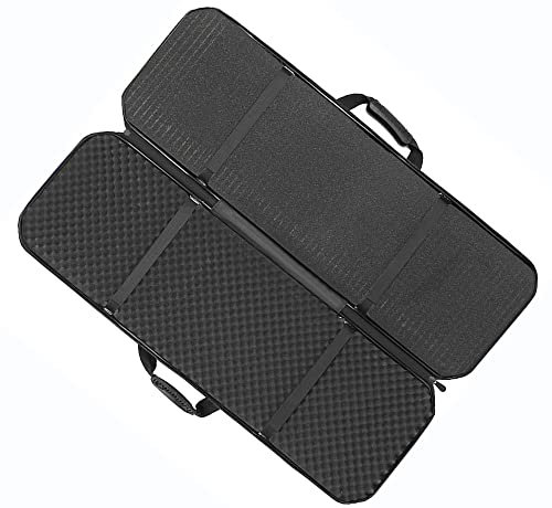 REMEK Hart Waffenkoffer Für Jagen Schießen, 95x30x12cm Hart Waffenkoffer Wasserdicht Staubdicht Gewehr-Hartschalenkoffer Mit Futter Aus Eierbaumwolle Lange Waffen Aufbewahrungsbox