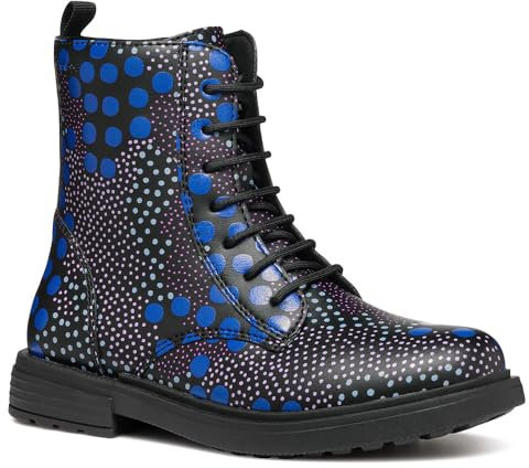 Geox J ECLAIR GIRL D - Stivaletto, BLACK/ROYAL,