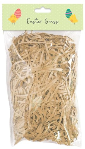 Easter Grass Shredded Tissue Paper DIY Bonnet Hat Decorating Straw Basket Hamper Filling (Brown)