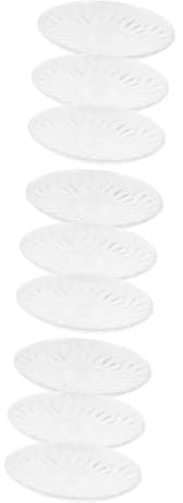 DECHOUS 9 Stk Schale aus Kristallglas Tablett aus Kristallglas Salathalter Schale Obsttabletts Glasplatten kreative Aufbewahrungsplatten runden Ablagefach das Gericht