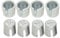 8pcs Battery Post Shims Caps Adapter Terminal Cable End Repair Kits for Positive or Negative Posts, Car Battery Terminal Post Connectors Battery Cover Anode Cathode Sleeves Repair Shims Tools