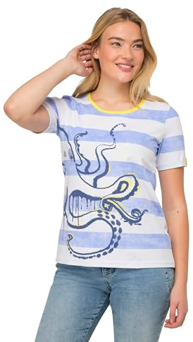 Laurasøn T-Shirt, Blockstreifen himmelblau L 825922719-L