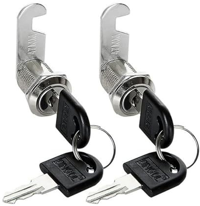 Serrure Boite aux Lettres,2 Pcs Serrure de Sécurité de Boîte aux Lettres Verrou de Sécurité pour Boîte Aux Lettres 16mm Serrure à Came avec 4 Clés pour Tiroir D'armoire