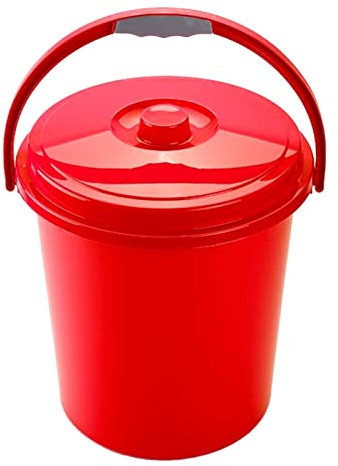 AC - Cubo de Basura Eco 21L Con Asa - Reciclar - Fabricado en Plástico Resistente - Ideal para el Hogar, Trabajo, Hostelería - Color Aleatorio