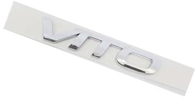 SANNITOU Auto Emblem Aufkleber für VITO,Autoaufkleber Kühlergrill Front Motorhaube Kofferraum 3D Logo Heckklappen Buchstaben Selbstklebende Ersatz Dekoration