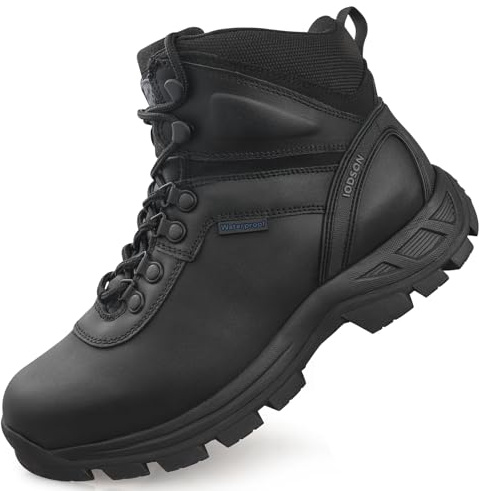 QUNLON Scarpe Trekking Uomo Impermeabili Scarpe da Montagna Escursionismo Traspiranti Stivali da Escursionismo Anfibi Militari Uomo