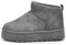 IF Stivali Stivaletti Mammut Da Donna Alla Caviglia Con Pelo Pelliccia Platform Zeppa Camoscio Sintetico R-17 Grigio N.38