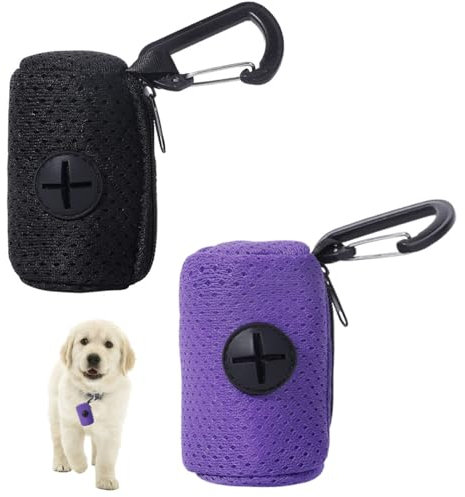 NHQZ 2 Stück Kotbeutelspender, Hundekotbeutelspender, Kotbeutelhalter, Hundebeutel kot, Kotbeutelspender für hunde, B