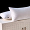 Amolavet Hotel Kissenbezuge 40x80 2teilig Set Mako Satin Baumwolle Weiß Damast Streifen kissenbezuge 40 x 80 2er Set für Ganzjährig