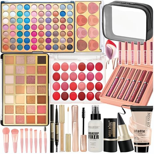 Hoorayeah Make Up Set - Schminkset Mit 2 üBerdimensionalen Farben Lidschattenpalette - Schminke Set FüR Teenager Und Erwachsene