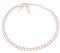 Louis Ciocchetti dal 1887 Bracciale Tennis Argento Rosato 925 con Zirconi 5A, Gioiello Elegante RegolabilenDonna, Idea Regalo Raffinata con Packaging Lusso, Qualità Made in Italy (Rosa chiaro, 3mm)