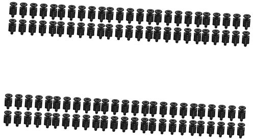 PHENOFICE 100 Piezas Tornillos De La Placa Base M2 Perillas Kit De Tornillos del Ventilador del Chasis Disco Duro Portátil Broca Avellanadora Carcasa De Disco Duro Componentes Metal Black