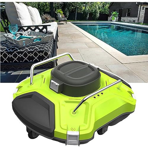 Pulitore automatico per piscine, robot aspirapolvere subacqueo intelligente con sacchetto da 6 litri per pulizia e manutenzione efficienti