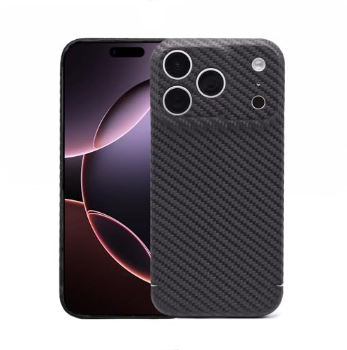 REUTERSON Carbon Cover iPhone 17 Pro Schwarz | Magnetisch | Made in Germany | Ultradünn und leicht | Schlag- und Kratzfest | Edles Design | Hochwertige Handyhülle