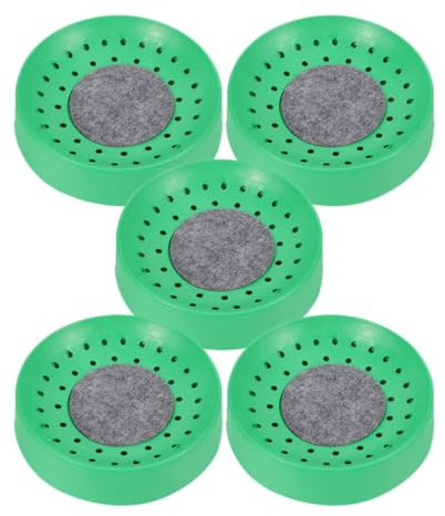 IMIKEYA 5 Ciotole per Nido di Piccione in Plastica Verde, Ciotole la Schiusa con Foro Antiscivolo, per Voliere e Riposo di Piccioni e Uccelli