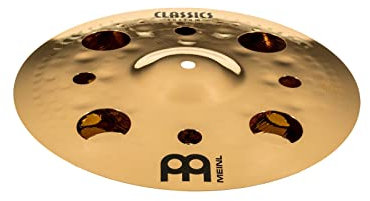Meinl Cymbals Classics Custom Brilliant Piatti Trash Stack 12 pollici (30,48cm) con fori per Batteria - Coppia - Bronzo B12, Finitura Brillante, Prodotto in Germania (CC-12STK)
