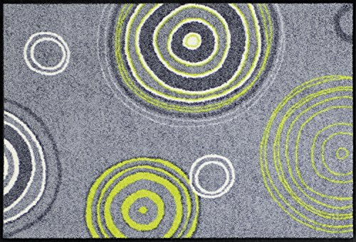 Erwin Müller Fußmatte Kaiserslautern, Schmutzfangmatte, Fußabtreter grau/grün Größe 80x150 cm - robust, langlebig, pflegeleicht (weitere Farben,Größen)