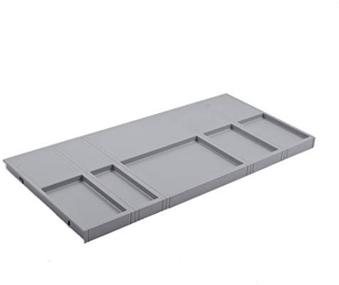 Hailo Tablarboden 1109759 | Multideckel für 90cm Unterschrank | Systemdeckel Ablage für Abfallsammler | Traglast 2kg