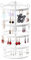 Judy1980 Porte-Bijoux Porte-Bijoux à 4 Niveaux, Noir tournant 92 Paires Porte-Boucles d'oreilles ~ Support pour Organisateur de Collier ~ présentoir de Bijoux Tours