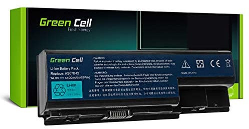 Green Cell® Standard Série AS07B31 AS07B32 AS07B41 AS07B42 AS07B51 AS07B52 AS07B61 AS07B71 JDW50 Batterie pour Acer/eMachines/Packard Bell Ordinateur PC Portable (8 Cellules 4400mAh 14.8V Noir)
