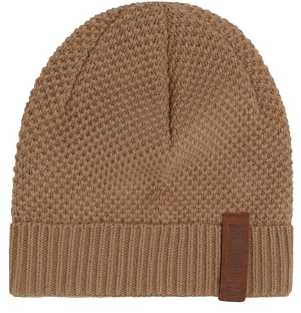 KNIT FACTORY - Jazz Mütze - Strickmütze für Damen und Herren - Beanie - Herbst & Winter Essentials - Zeitloses Mode-Accessoire - Wintermütze mit Wolle - Hochwertige Qualität - New Camel