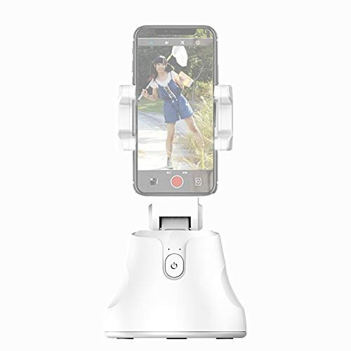 MDYHMC AYD Apai Genie Drehung um 360 Grad Panorama Kopf Bluetooth Auto Face Tracking Objektverfolgung Halter mit Telefon-Halterung for Smartphones, GoPro, DSLR-Kameras (Color : White)