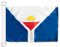 AZ FLAG - Drapeau Saint-Martin - 45x30 cm - Pavillon Nautique Saint-Martinois Spécial Bateau Et Extérieur En Maille Bloquée Avec Anneaux Plastiques Intégrés - 30g