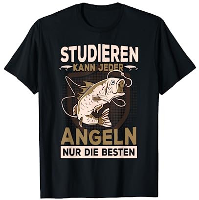 Petri Heil Angler Outfit Grußformel Angler T-Shirt Vatertag Schwarz Klein Unisex Klassisch Kurzarm Pull-On Klassische Passform Entspannte Passform Sommer Hobbyangler Angeln