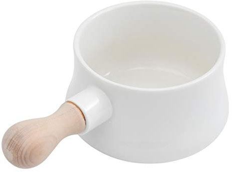 Yardwe Porcelain Soup Bowls with Handles, Ceramic Soup Bowls, French Onion Soup Bowls, Ceramic Bowls with Handle, Ceramic Breakfast Bowl, for Fruits, Salads, Desserts, Milk (380ml)